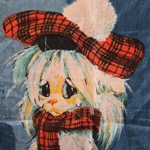 Vintage Irish Linen Tea Towel, Super Vibrant! Perfect!